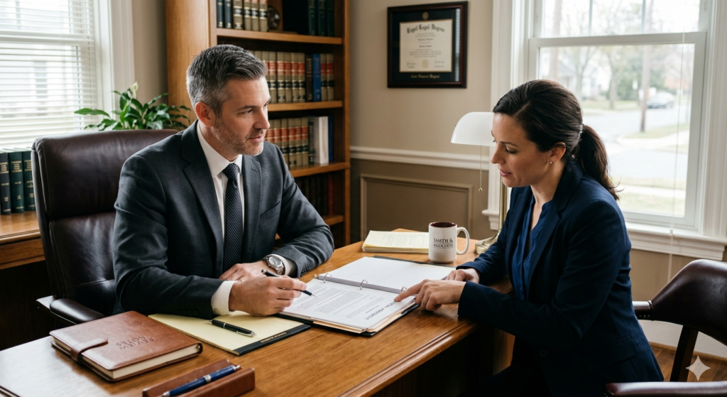 Abogado laboral asesorando a trabajador despedido durante baja médica
