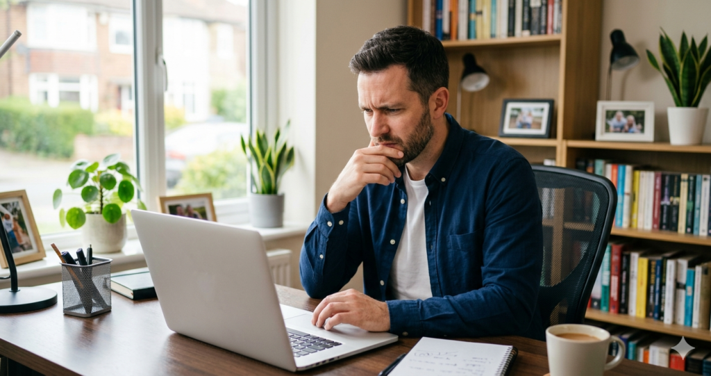 hombre-revisando-nomina-horas-extraordinarias.jpg Trabajador revisando su nómina para comprobar el pago de horas extraordinarias