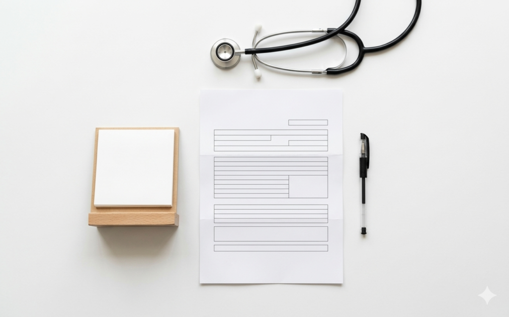 Parte de accidente laboral con documentación médica